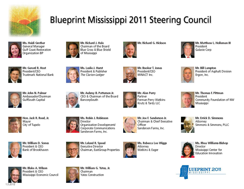 Blueprint Mississippi 2011 Steering Council