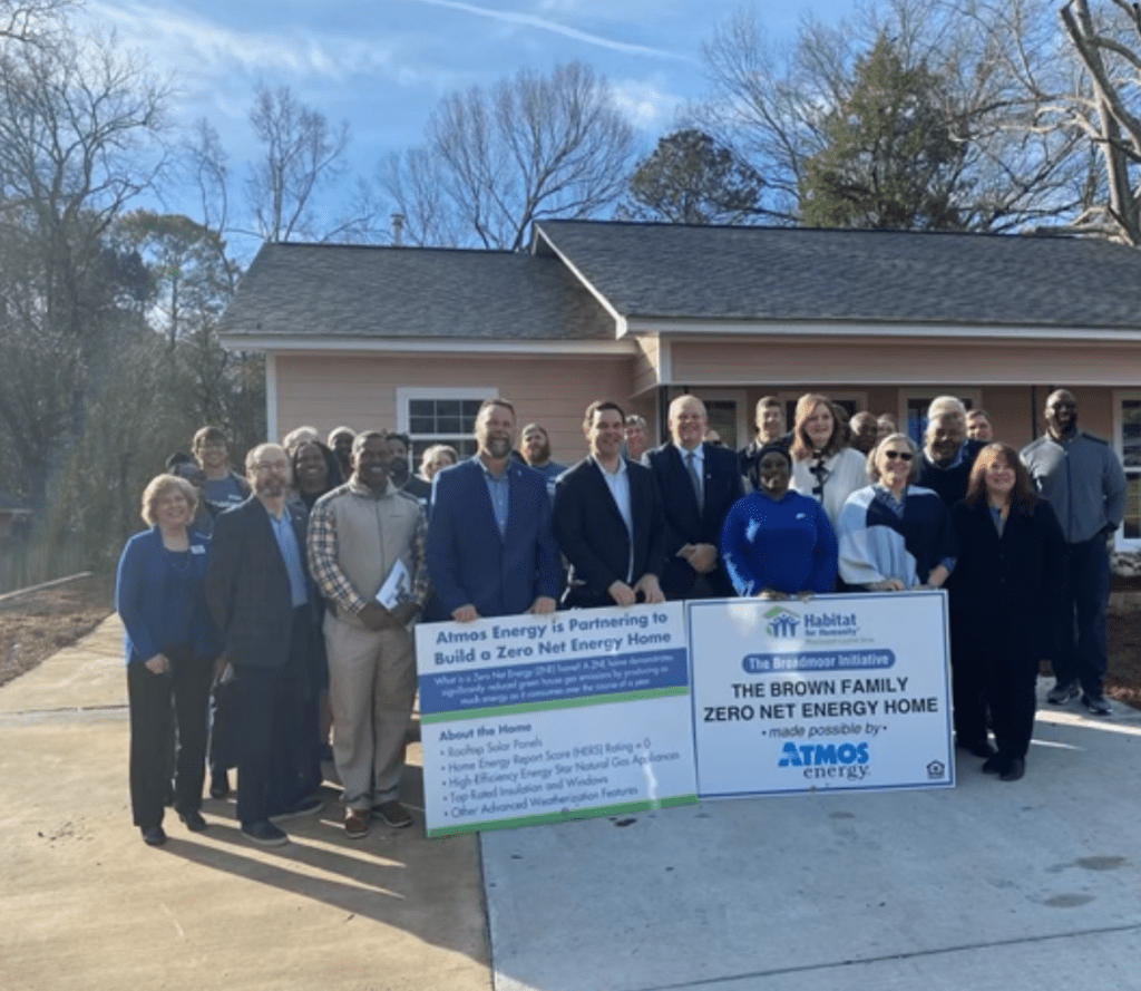 Atmos Energy and Habitat for Humanity Mississippi Capital Area Dedicate
